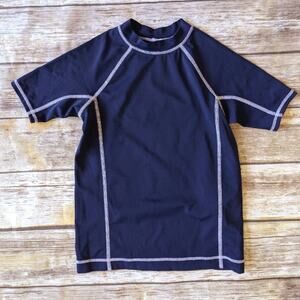 Lands' End Navy Blue Boys Rashguard sz Medium
